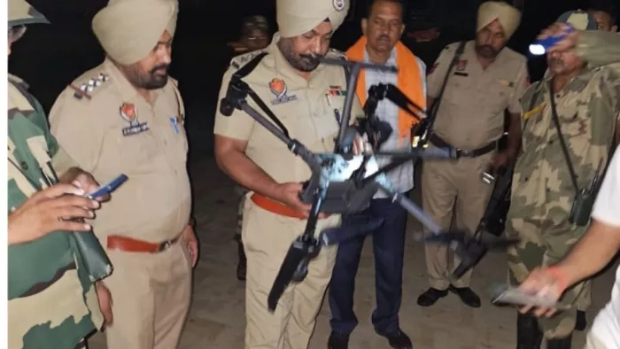 तरनतारन में बरामद किया गया पाकिस्तानी ड्रोन