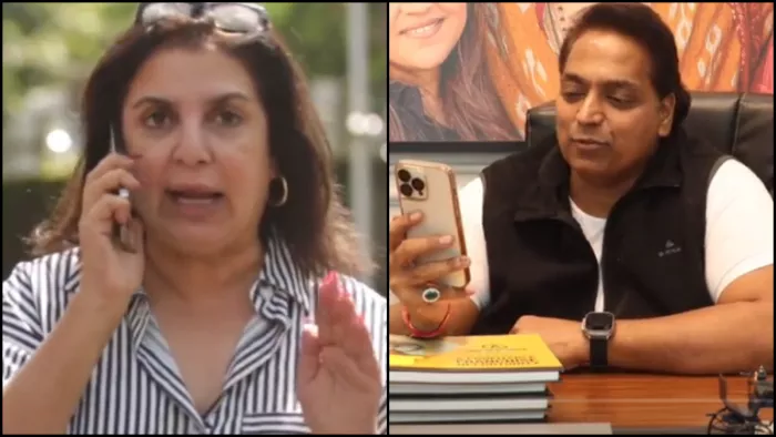 फराह खान और गणेश आचार्य। फोटो- स्क्रीनशॉट