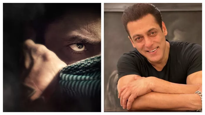 Salamn Khan Imgae from Tiger 3 Poster (Left) and File Photo of Salman Khan (Right)