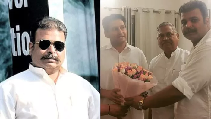 तुषार गोयल के कई कांग्रेस नेताओं के साथ फोटो सामने आए। फोटो- जागरण