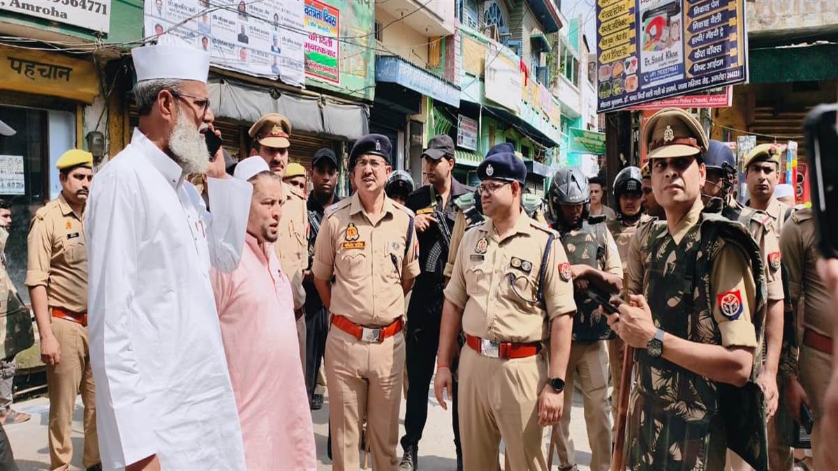 peaceful friday prayers in amroha jyotibaphoole nagar news