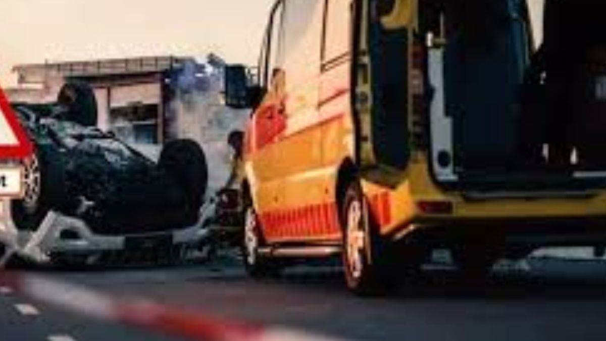 varanasi road accident young man dies after collision with parked truck