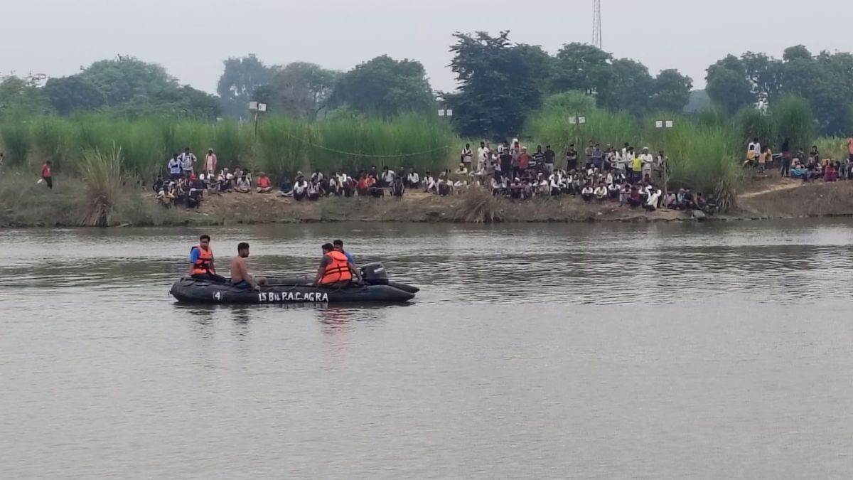 agra search continues for missing after idol immersion incident in utangan river