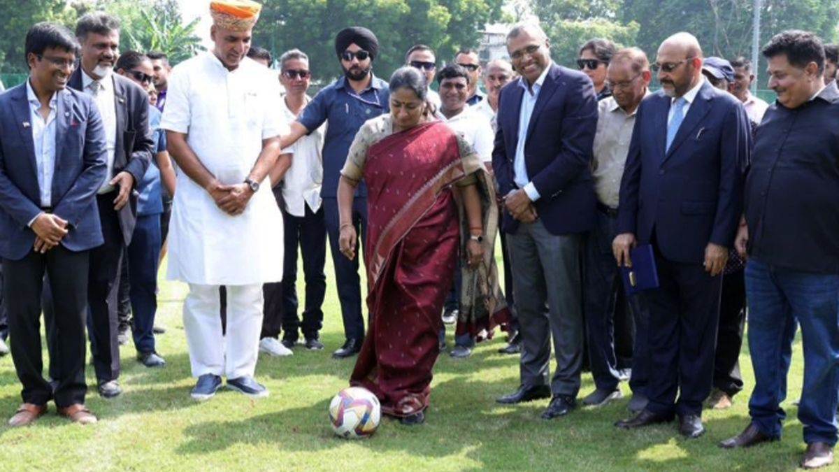 ncr new football ground inaugurated in delhi fostering sports talent