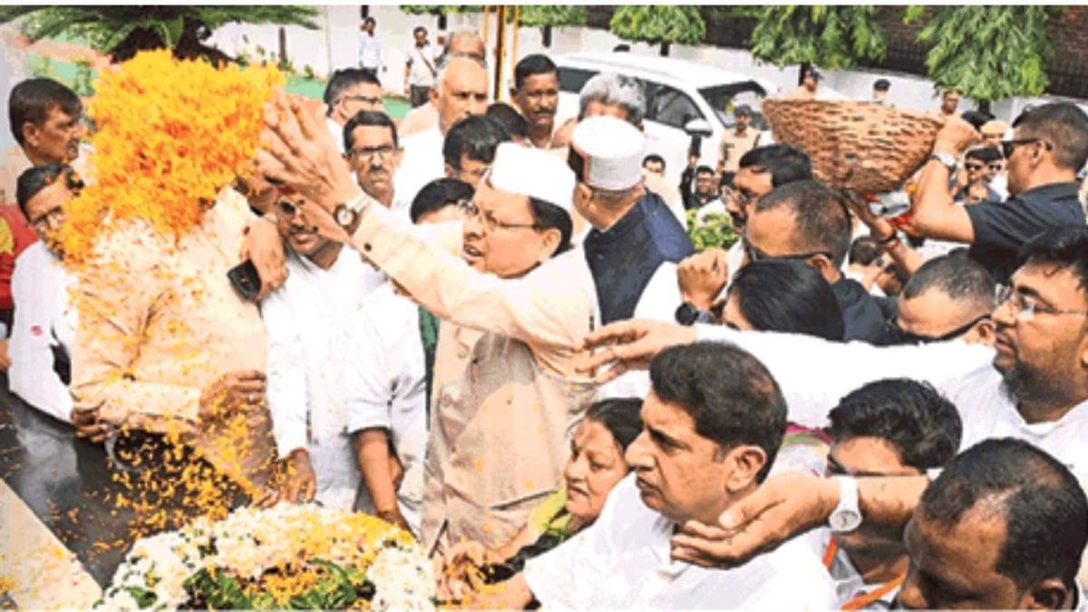 uttarakhand cm pays tribute to statehood martyrs at rampur tiraha