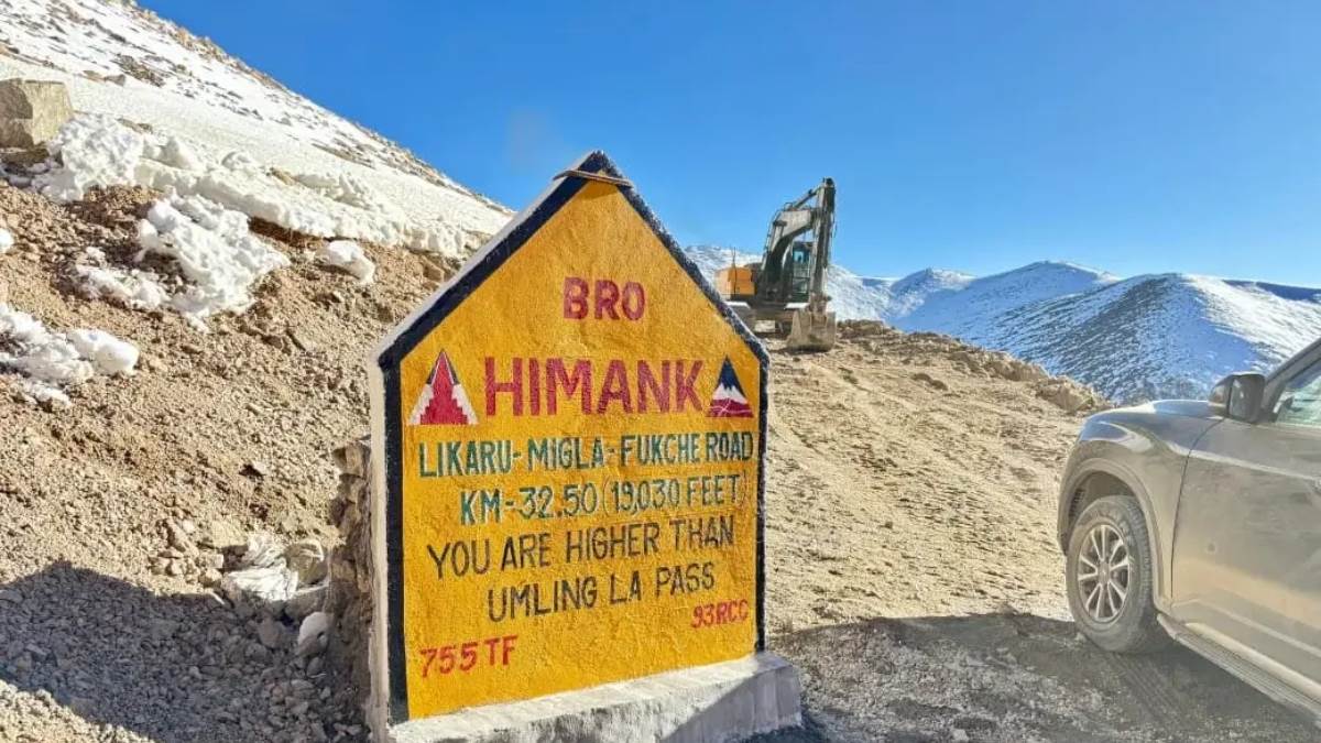 bro builds worlds highest motorable road at mig la pass ladakh