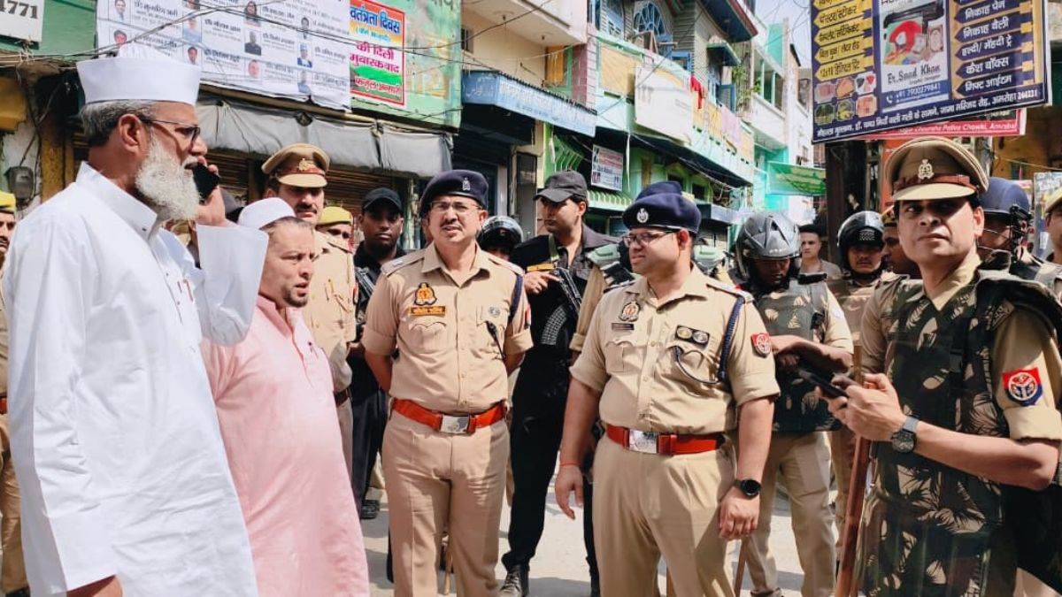 amroha jyotibaphoole nagar news peaceful friday prayers amidst tight security