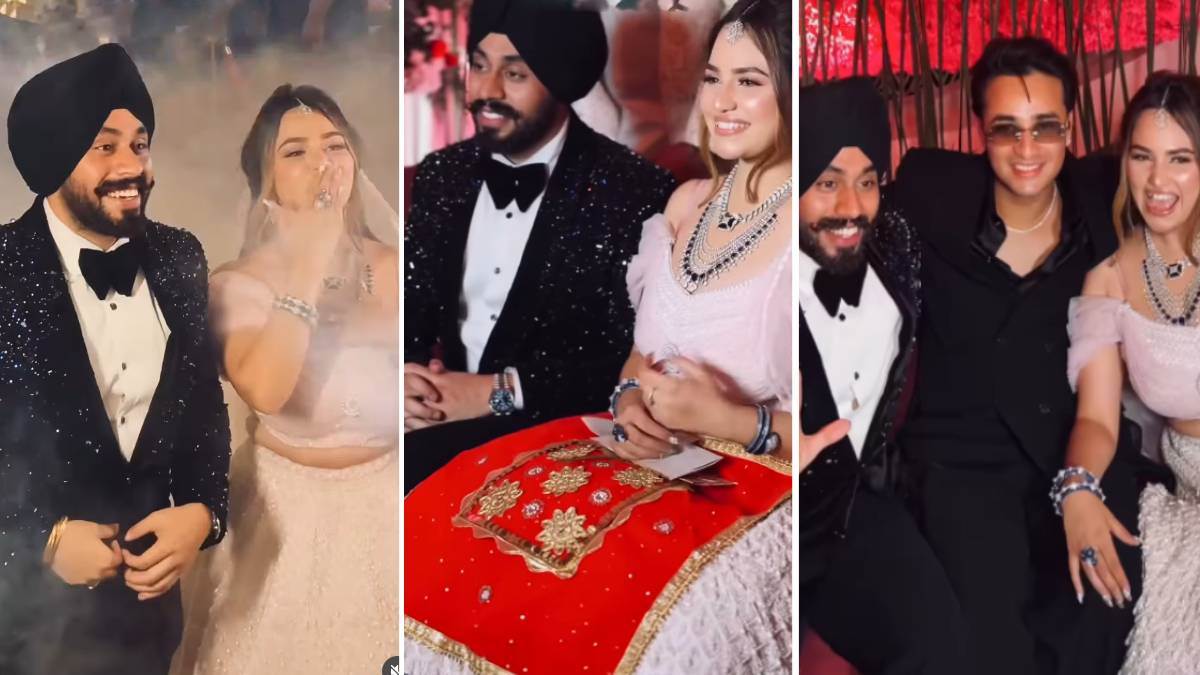 cricketer abhishek sharma sister komal sharma wedding held today in amritsar with lovish oberoi cm bhagwant mann attend