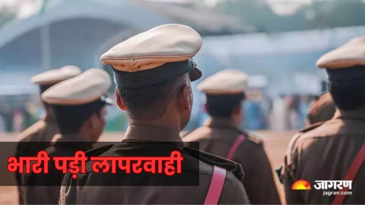 saran police action 7 cops suspended for absenteeism during dussehra duty