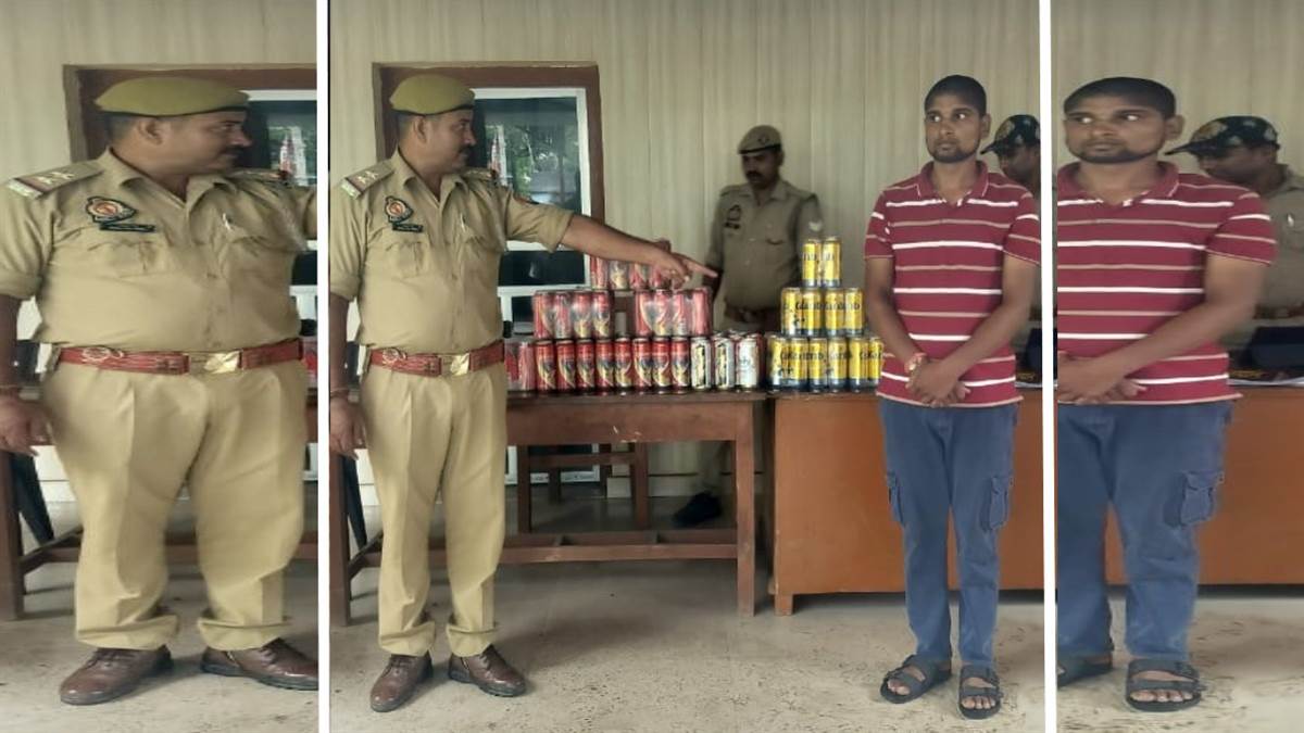 ghazipur news two arrested for selling liquor on gandhi jayanti