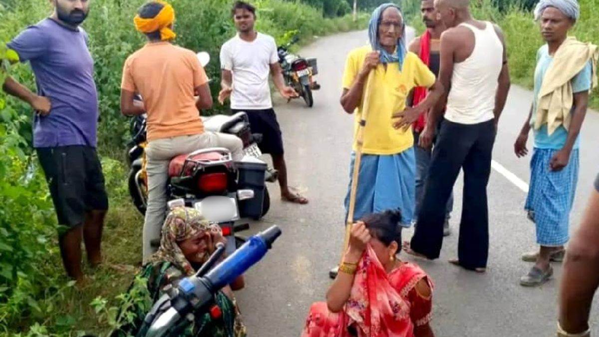 two killed two injured in bike collision in mirzapur