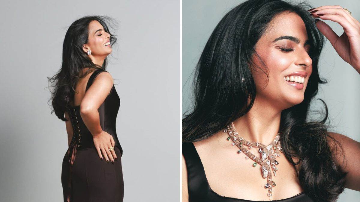 isha ambani old is gold look wears mother nita ambani 25 year old yellow diamond bvlgari vintage ring