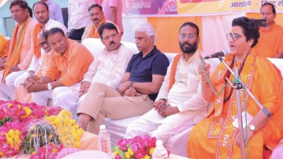 pragya thakur reiterated her commitment to hindu nation in etawah