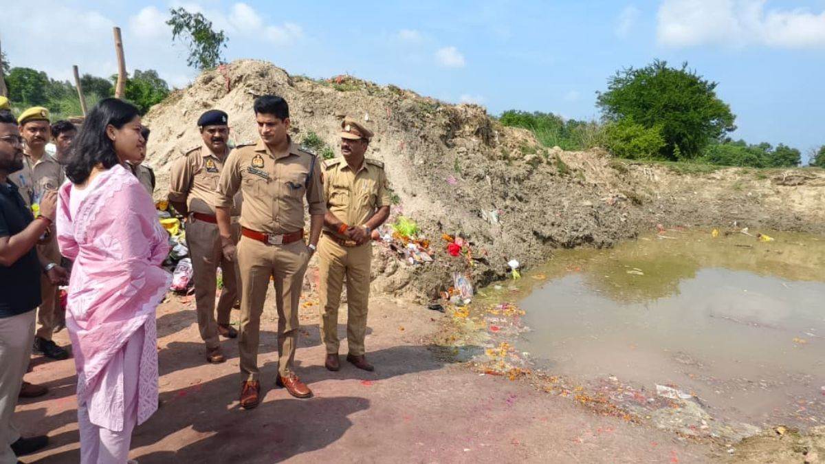 raibareilly news durga idol immersion preparations reviewed