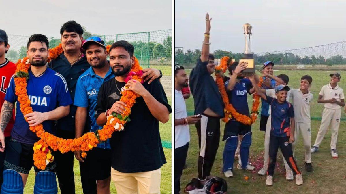 rinku singh welcomed home after asia cup win aligarh celebrations