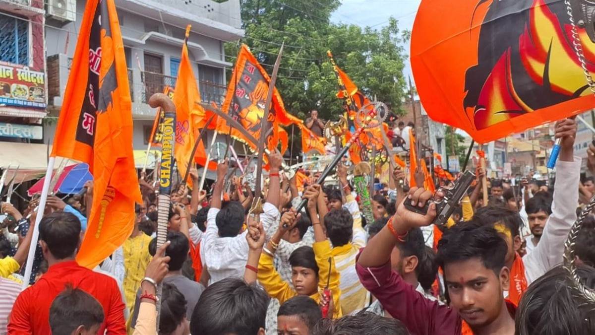 rss shastra pujan on dussehra protecting sanatan dharma and motherland