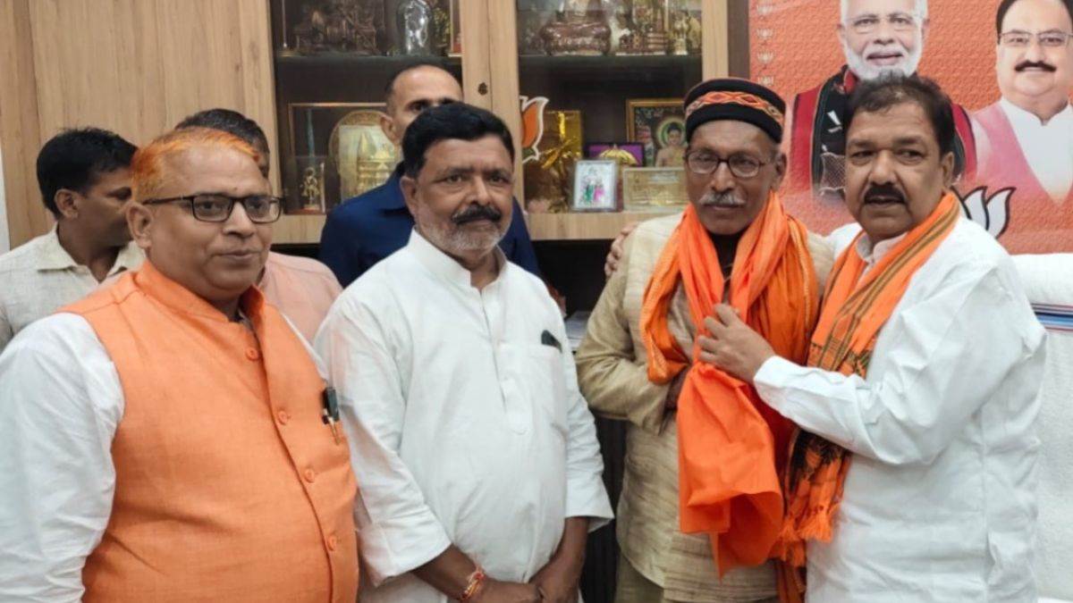 rjd district president triloki narayan sharma joins bjp before elections