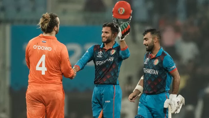 अफगानिस्ता ने प्वाइंट्स टेबल में टॉप-5 में पहुंची। फोटो- एपी