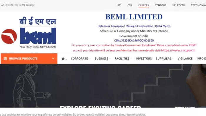 BEML Executive Recruitment 2023: बीईएमएल ने एग्जीक्यूटिव समेत अन्य पदों पर भर्ती निकाली है।