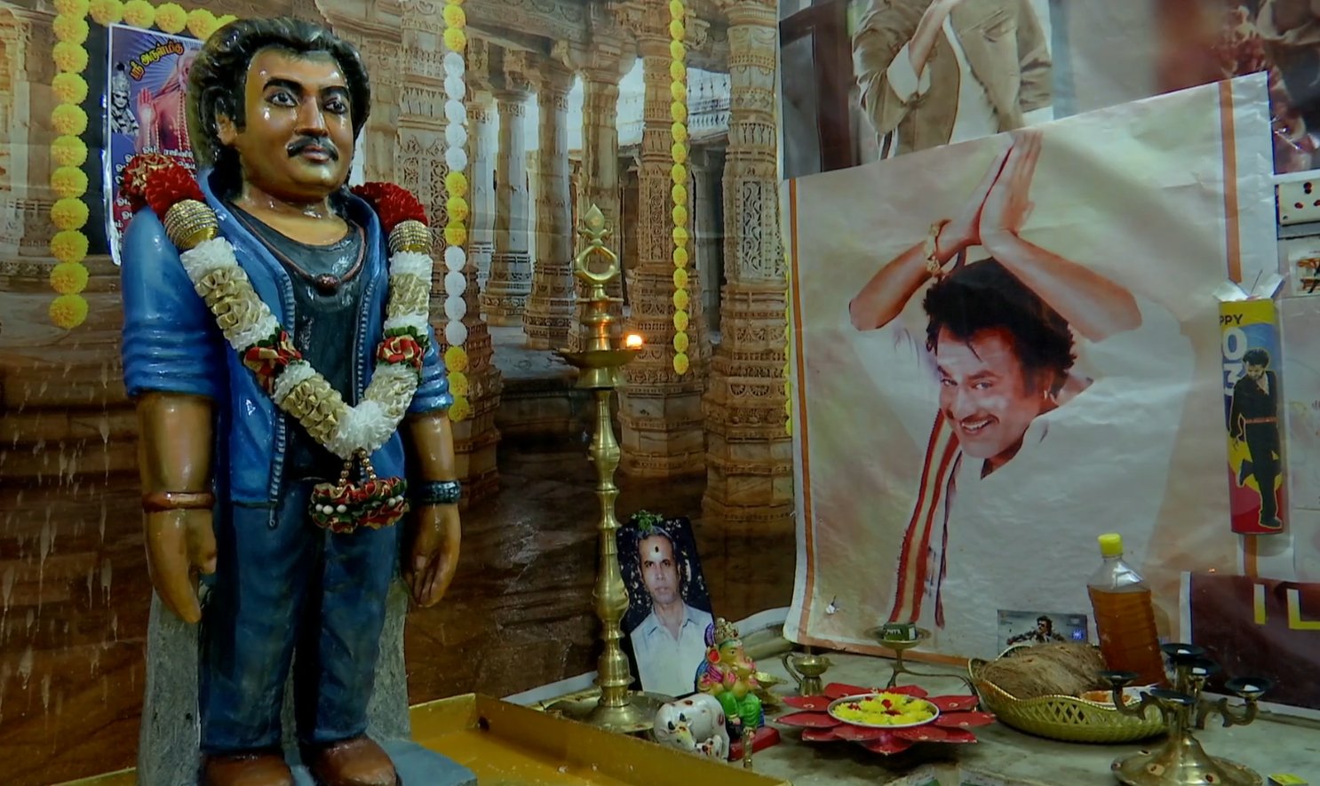 fan built rajinikanth temple