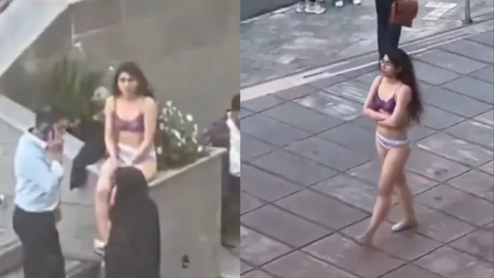 Iran University Viral Video: हिजाब के खिलाफ लड़की ने उतारे कपड़े।(फोटो सोर्स: सोशल मीडिया)