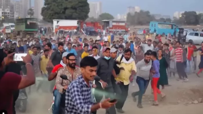 Still Image of Ajay Devgn from Bholaa Shooting
