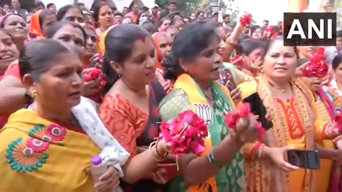 assembly election result 2023 watch the latest video of bjp supporters celebration after chunav