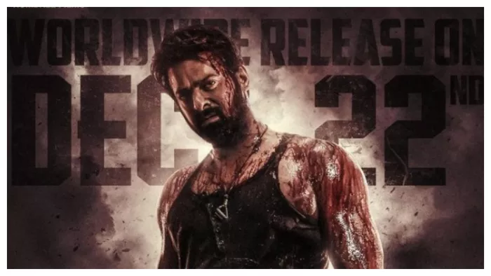 Actor Prabhas Image from film Salaar Poster