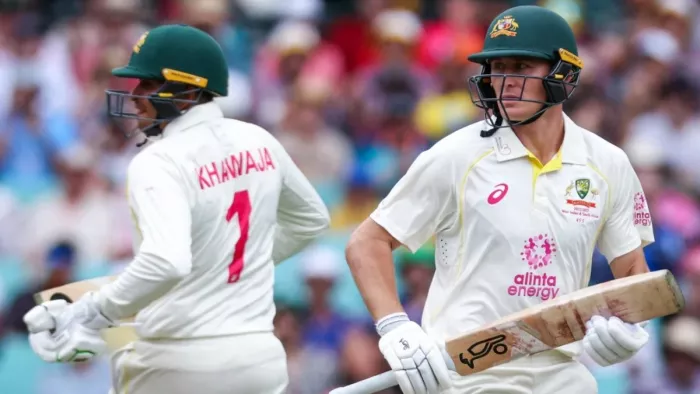 AUS vs SA 3rd test day one(marcus labuschagne, usman khawaja)