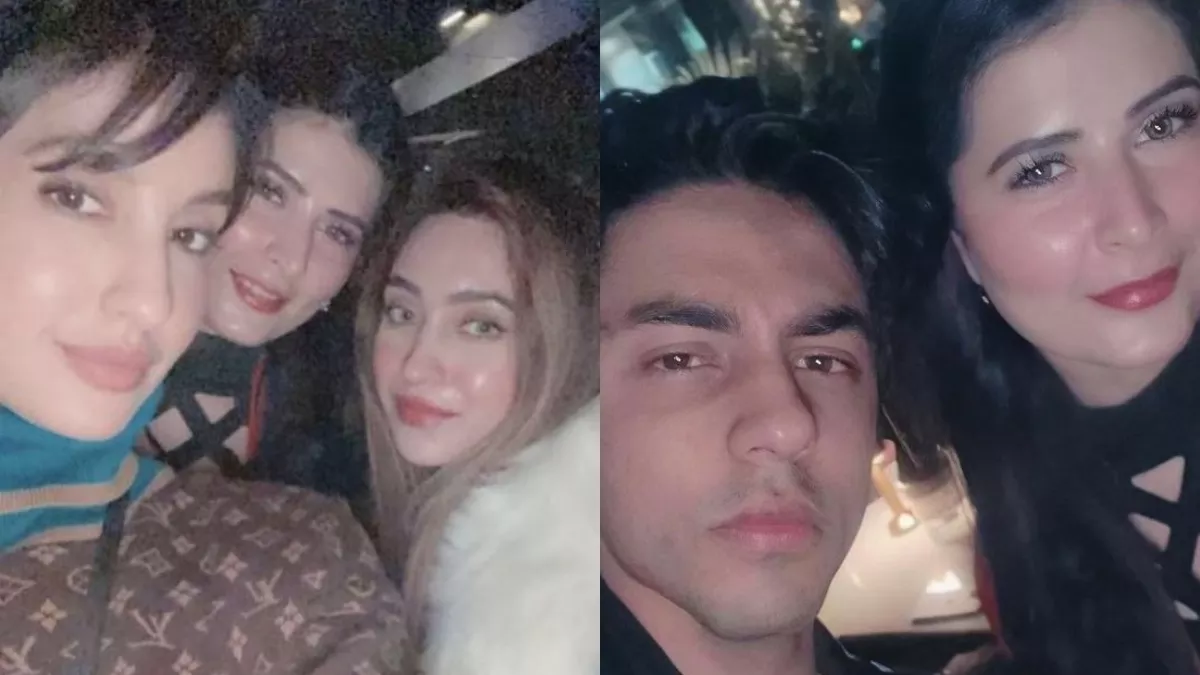 दुबई में एक ही पार्टी में स्पॉट हुए नोरा फतेही और आर्यन खान, सोशल मीडिया पर वायरल हुईं तस्वीरें - Nora Fatehi and Aryan Khan spotted at the same party pictures went