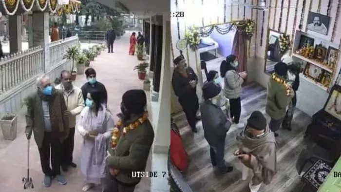 Mathura News: मथुरा में विराट और अनुष्का ने मंदिर में दर्शन किए।