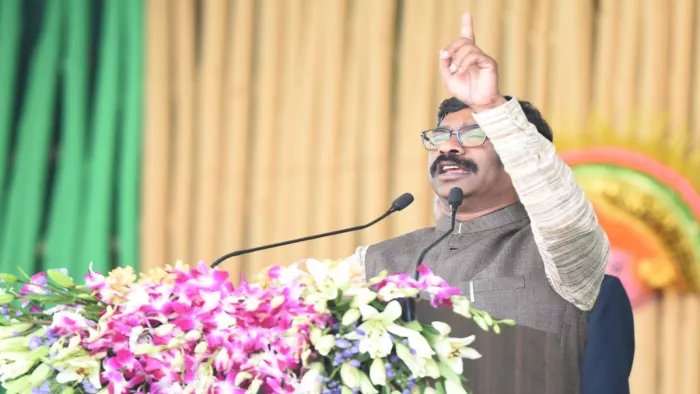 झारखंड के मुख्यमंत्री हेमंत सोरेन की फाइल फोटो।