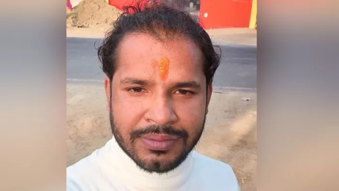 Hathras News: जिओ फाइबर कंपनी के मैनेजर अभिनव भारद्वाज का फोटो।