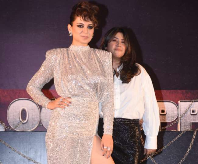 Kangana Ranaut and Ekta Kapoor at show launch. Photo- Instagram