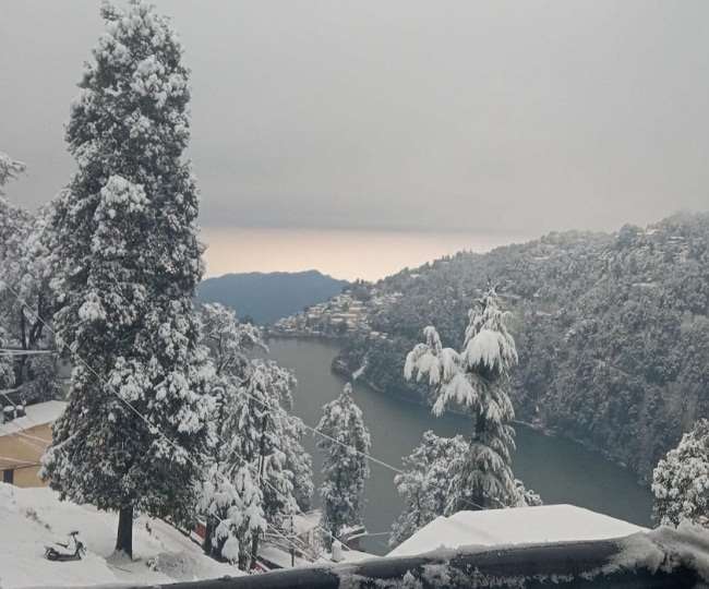 Nainital Weather Update बर्फ से ढके नैनीताल समेत उत्तराखंड के हिल