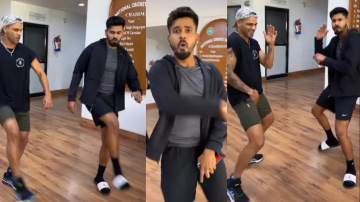 Shreyas Iyer, Shikhar Dhawan Dance Video (Photo-design)