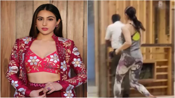 Sara Ali Khan Video: शनिवार सारा अली खान को जिम के बाहर स्पॉट किया गया है।