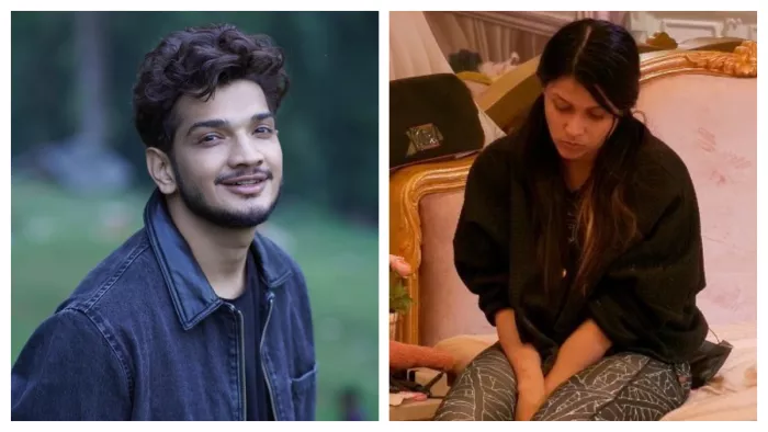 मुनन्वर फारुकी और मनारा चोपड़ा. फोटो क्रेडिट- एक्स प्लेटफॉर्म