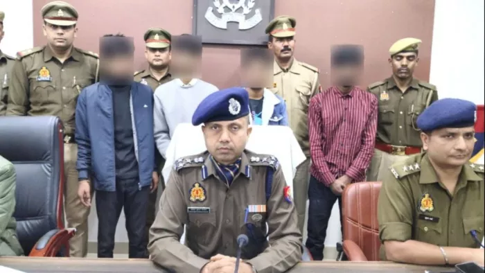 मथुरा में अपहरण और हत्या की साजिश रचने वाले आरोपित पुलिस गिरफ्त में।