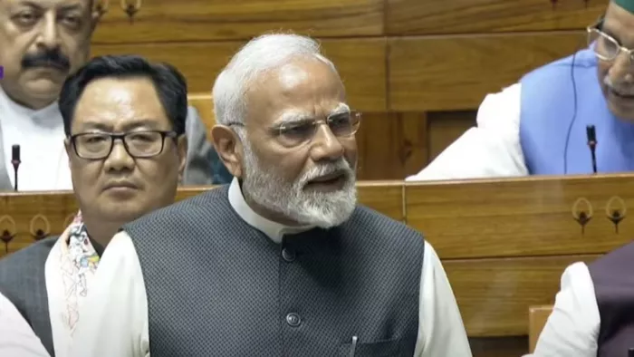 प्रधानमंत्री नरेंद्र मोदी ने आज लोकसभा में विपक्ष पर जमकर निशाना साधा। (फोटो- एजेंसी)
