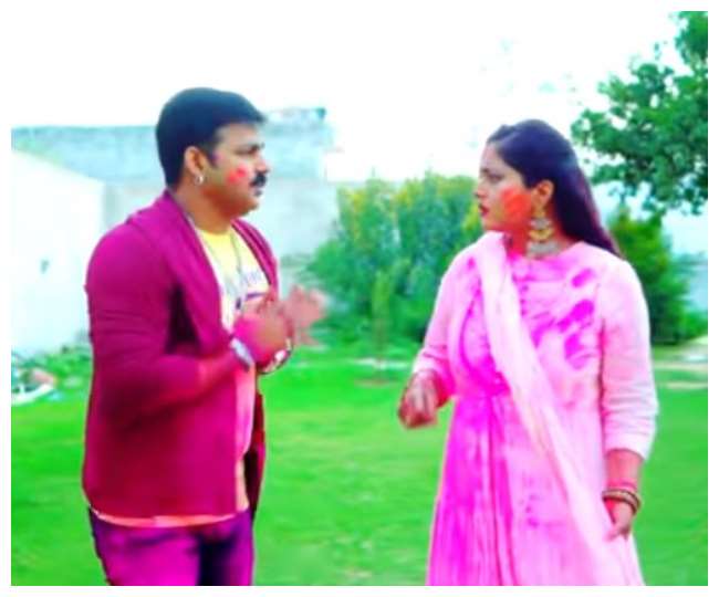 Bhojpuri Holi Song: पवन सिंह का नया गाना 'घसाई रंग सगरी' रिलीज, अंजना सिंह  संग होली के रंगों में सराबोर आए नजर - Watch Bhojpuri Holi Songs Pawan Singh  And Anjana Singh