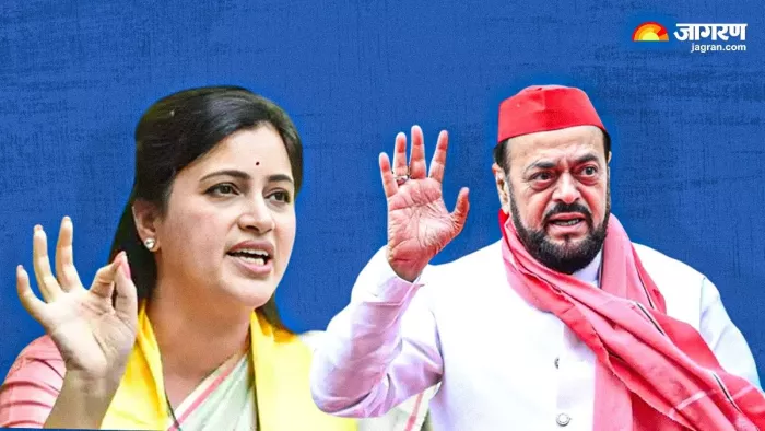 भाजपा नेता नवनीत राणा ने अबू आजमी के खिलाफ कड़ी टिप्पणी की है।(फोटो सोर्स: सोशल मीडिया)