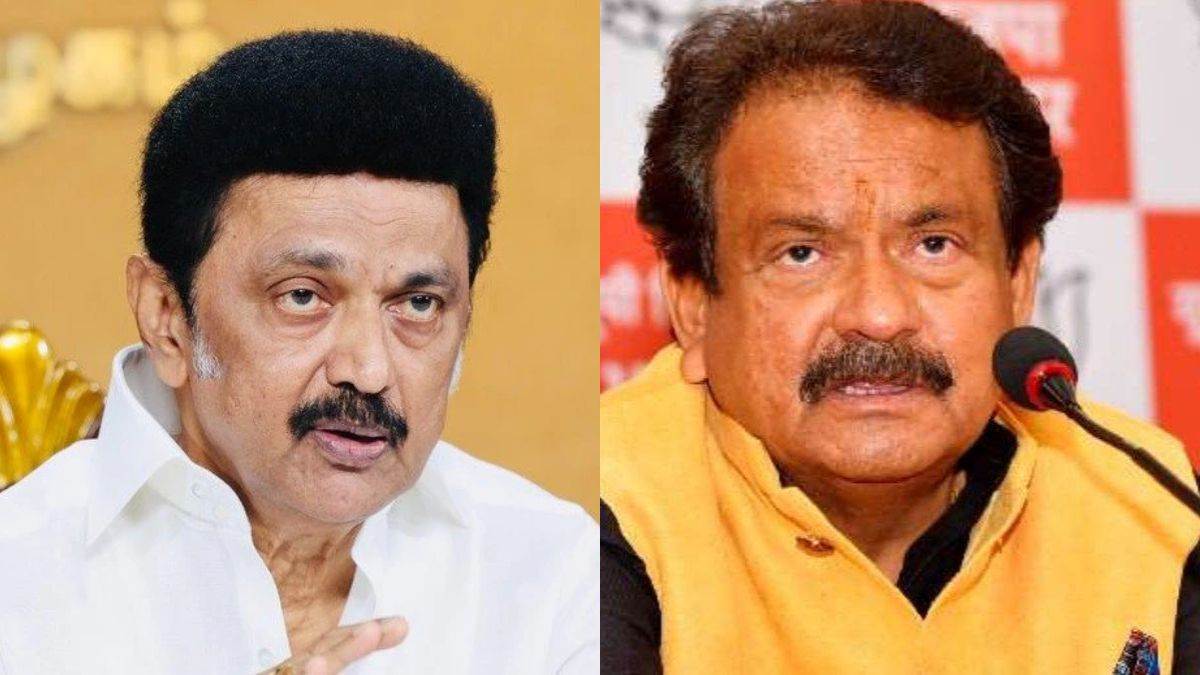 mk stalin opposes sanatan and hindutva union minister sp singh baghel hits tamil nadu government over delimitation row
