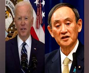 जापानी प्रधानमंत्री योशिहिदे सुगा और अमेरिकी राष्ट्रपति जो बाइडन।(फोटो: एएनआइ/फाइल)