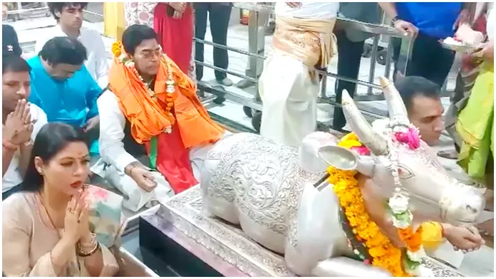 उज्जैन के श्री महाकालेश्वर मंदिर पहुंचे आशुतोष राणा, (X Image)
