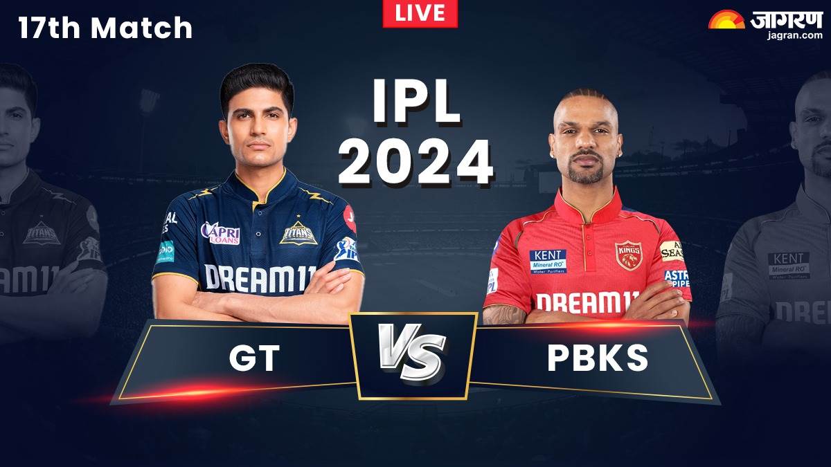 gt vs pbks live score gujarat titans vs punjab kings live score ipl 2024 match 17 narendra modi stadium ahmedabad gt vs pbks shubman gill shikhar dhawan lb