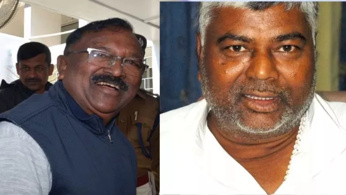 नलिन सोरेन और मथुरा प्रसाद महतो की फाइल फोटो।