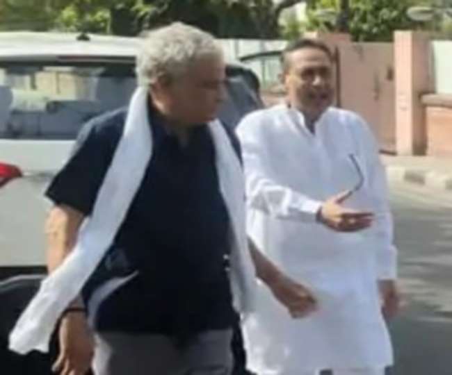 minister vishvendra singh reprimanded police for stopping bjp mp kirori lal meena