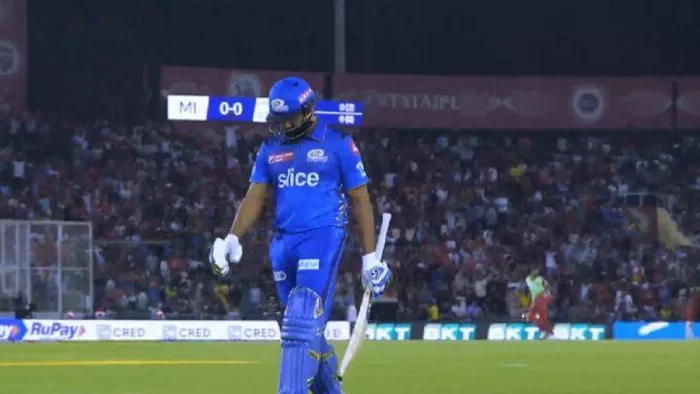 Rohit Sharma equals unwanted IPL record: रोहित शर्मा
