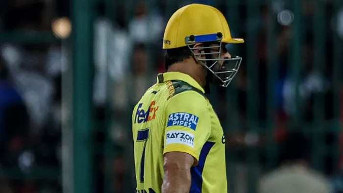 एमएस धोनी ने मैच के हार की पूरी जिम्मेदारी ली। फोटो- IPL